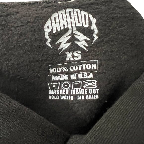 Paradox Lab Black Airbrushed Heart Lightning Arc Logo Philly USA Size XSmall - Picture 5 of 7